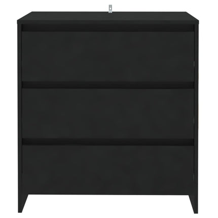 skænk 70x41x75 cm konstrueret træ sort