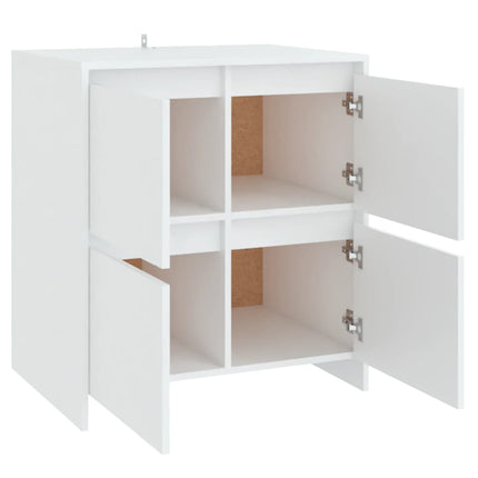 skænk 70x41x75 cm konstrueret træ hvid