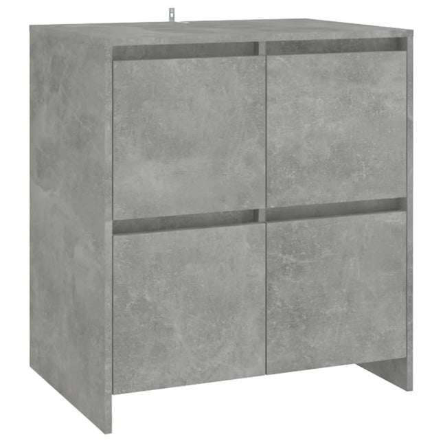 skænk 70x41x75 cm konstrueret træ betongrå