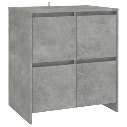skænk 70x41x75 cm konstrueret træ betongrå
