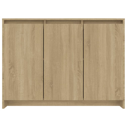 skænk 102x33x75 cm konstrueret træ sonoma-eg