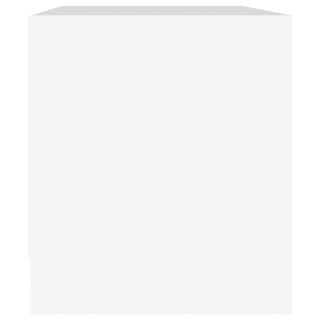 tv-bord 90x35x40 cm konstrueret træ hvid