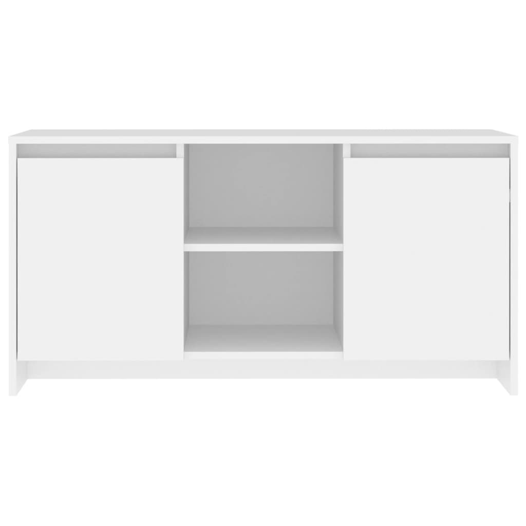 tv-bord 102x37,5x52,5 cm konstrueret træ hvid