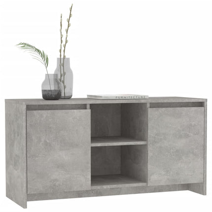tv-bord 102x37,5x52,5 cm konstrueret træ betongrå