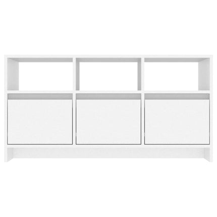 tv-bord 102x37,5x52,5 cm konstrueret træ hvid