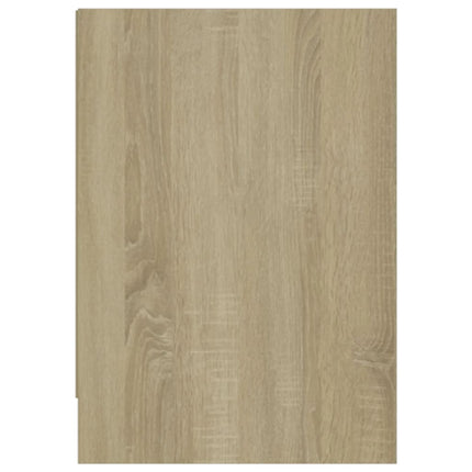 tv-bord 146,5x35x50 cm konstrueret træ sonoma-eg