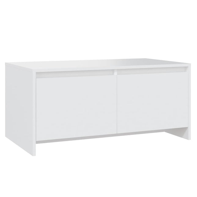 sofabord 90x50x41,5 cm konstrueret træ hvid