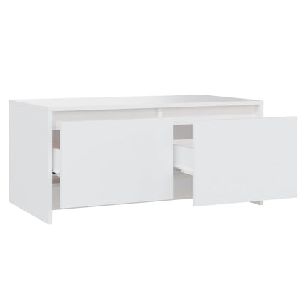 sofabord 90x50x41,5 cm konstrueret træ hvid