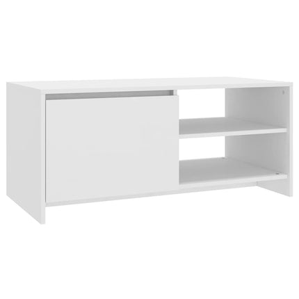 sofabord 102x50x45 cm konstrueret træ hvid