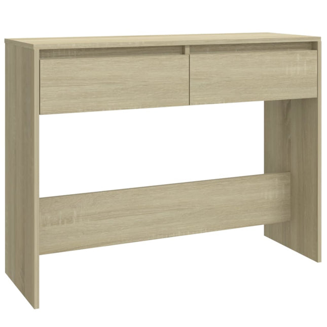 konsolbord 100x35x76,5 cm konstrueret træ sonoma-eg