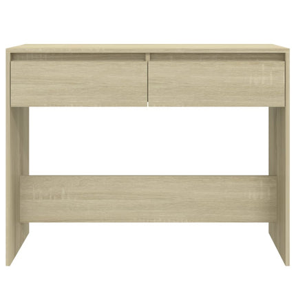 konsolbord 100x35x76,5 cm konstrueret træ sonoma-eg