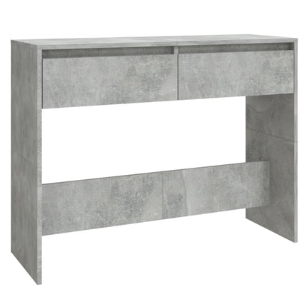 konsolbord 100x35x76,5 cm konstrueret træ betongrå