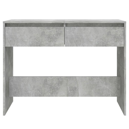 konsolbord 100x35x76,5 cm konstrueret træ betongrå