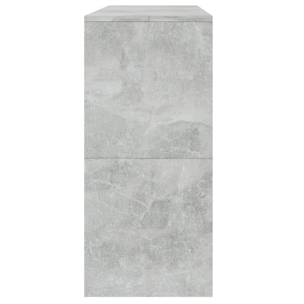konsolbord 100x35x76,5 cm konstrueret træ betongrå