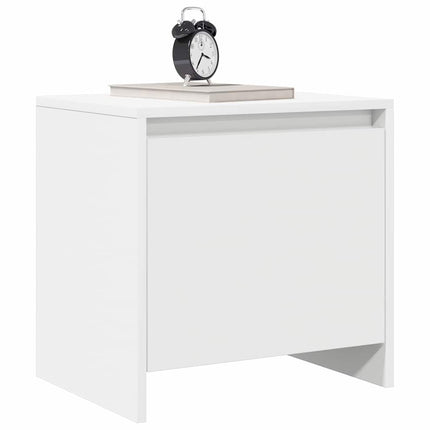 sengebord 45x34x44,5 cm konstrueret træ hvid