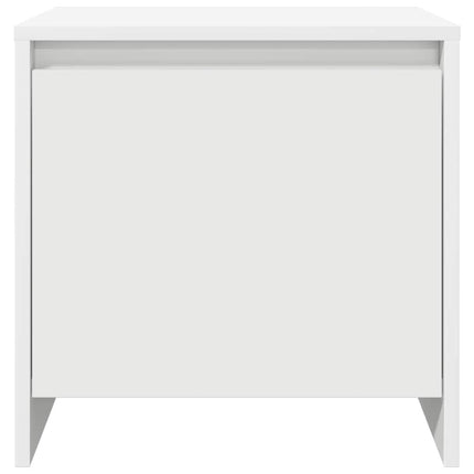 sengebord 45x34x44,5 cm konstrueret træ hvid