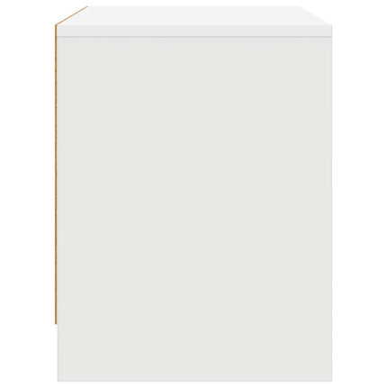 sengebord 45x34x44,5 cm konstrueret træ hvid