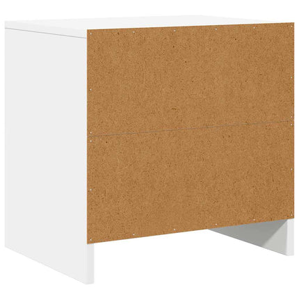 sengebord 45x34x44,5 cm konstrueret træ hvid