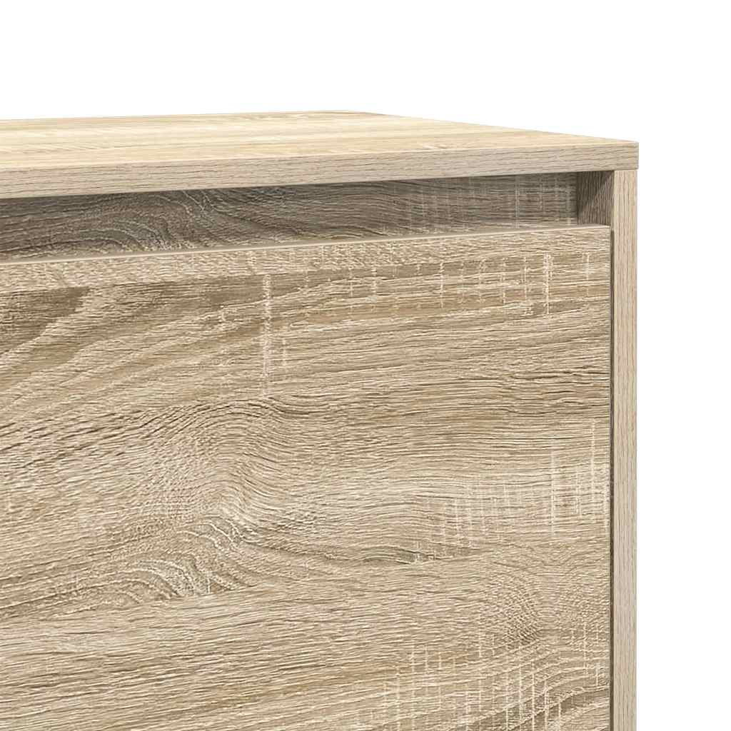 sengebord 45x34x44,5 cm konstrueret træ sonoma-eg