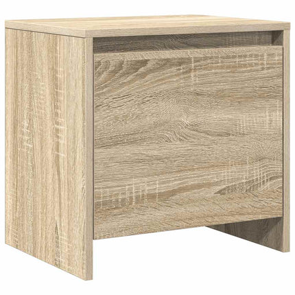 sengeborde 2 stk. 45x34x44,5 cm konstrueret træ sonoma-eg