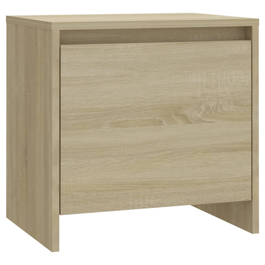 sengeborde 2 stk. 45x34x44,5 cm konstrueret træ sonoma-eg