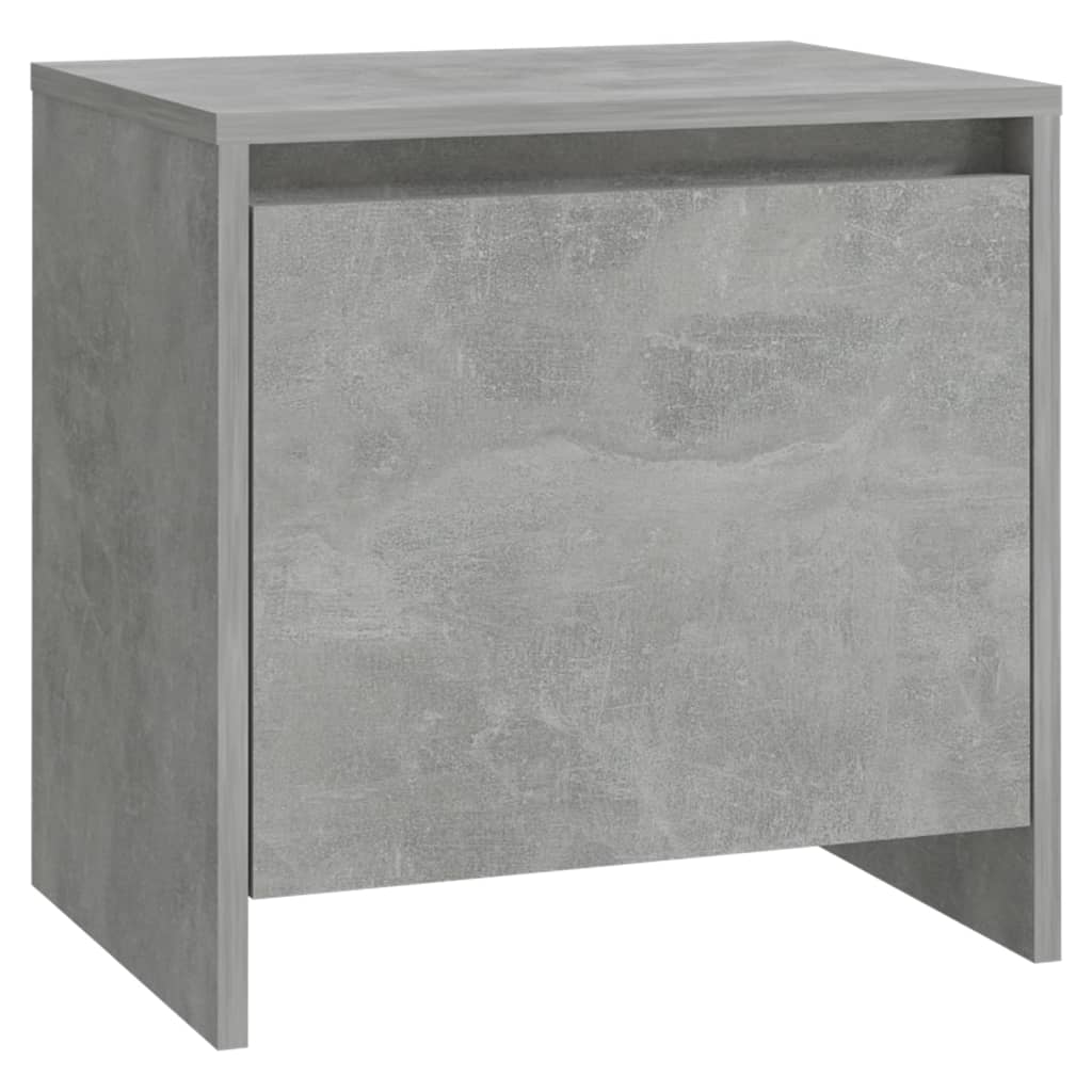 sengebord 45x34,5x44,5 cm konstrueret træ betongrå