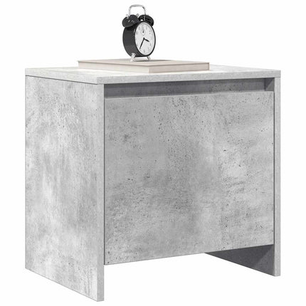 sengebord 45x34,5x44,5 cm konstrueret træ betongrå