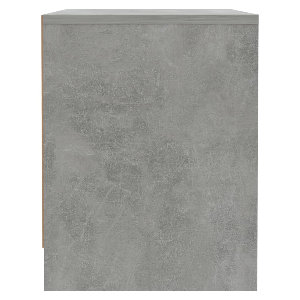 sengebord 45x34,5x44,5 cm konstrueret træ betongrå