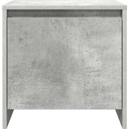 sengebord 45x34,5x44,5 cm konstrueret træ betongrå