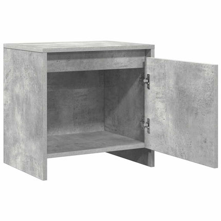 sengeborde 2 stk. 45x34x44,5 cm konstrueret træ betongrå