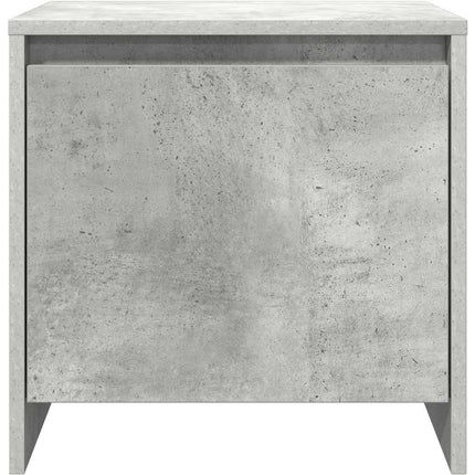 sengeborde 2 stk. 45x34x44,5 cm konstrueret træ betongrå