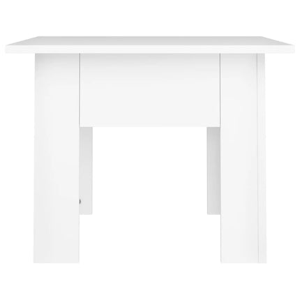 sofabord 55x55x42 cm konstrueret træ hvid