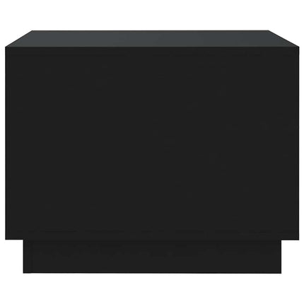 sofabord 55x55x43 cm konstrueret træ sort
