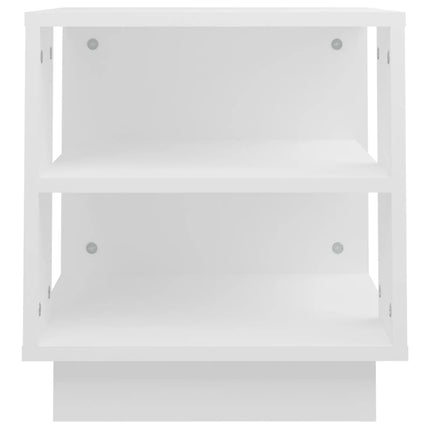 sofabord 40x40x43 cm konstrueret træ hvid