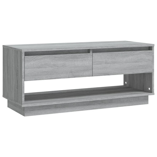 tv-bord 102x41x44 cm konstrueret træ grå sonoma-eg