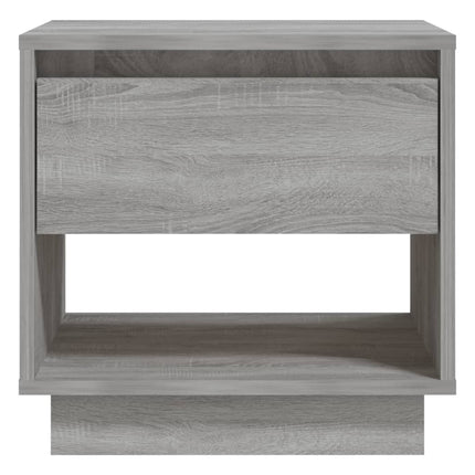 sengeborde 2 stk. 45x34x44 cm konstrueret træ grå sonoma-eg