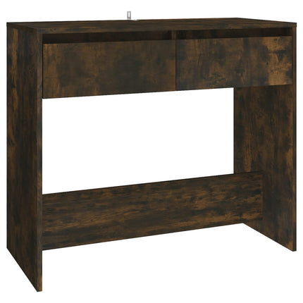 konsolbord 89x41x76,5 cm konstrueret træ røget eg