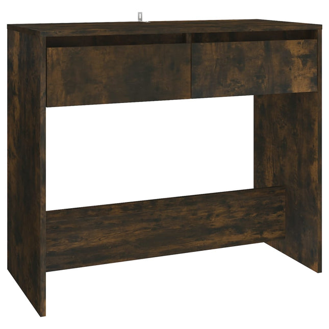 konsolbord 89x41x76,5 cm konstrueret træ røget eg