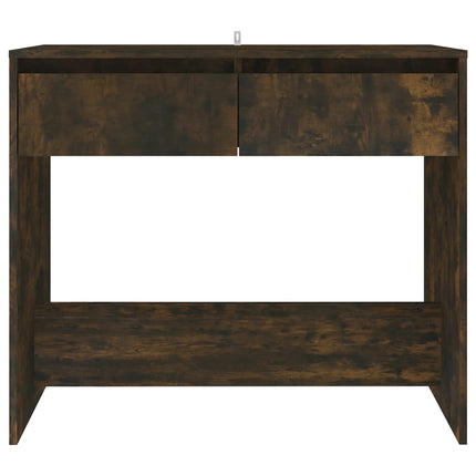 konsolbord 89x41x76,5 cm konstrueret træ røget eg