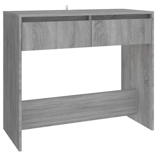 konsolbord 89x41x76,5 cm konstrueret træ grå sonoma-eg
