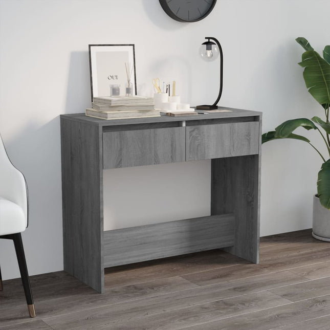 konsolbord 89x41x76,5 cm konstrueret træ grå sonoma-eg