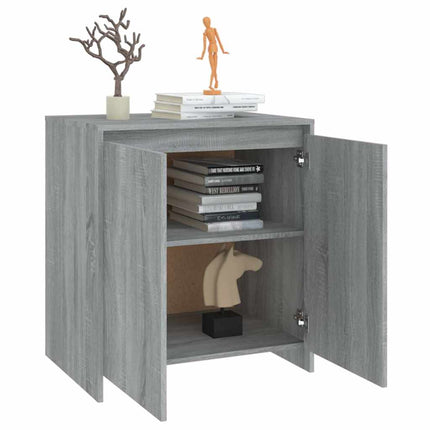 skænk 70x41x75 cm konstrueret træ grå sonoma-eg
