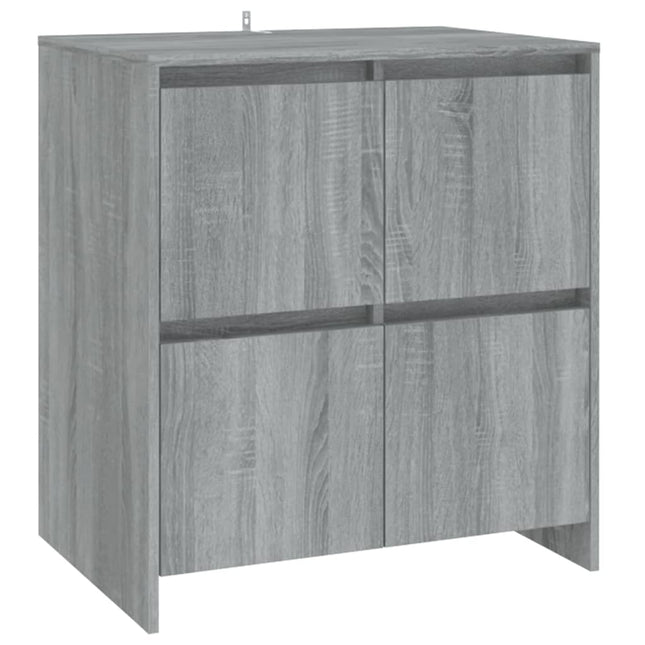 skænk 70x41x75 cm konstrueret træ grå sonoma-eg