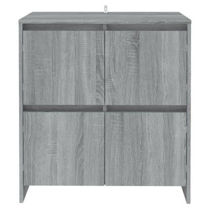 skænk 70x41x75 cm konstrueret træ grå sonoma-eg