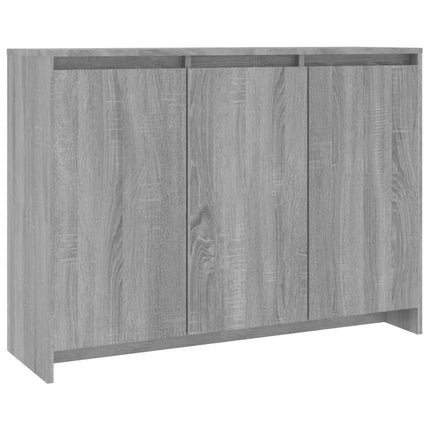 skænk 102x33x75 cm konstrueret træ grå sonoma-eg