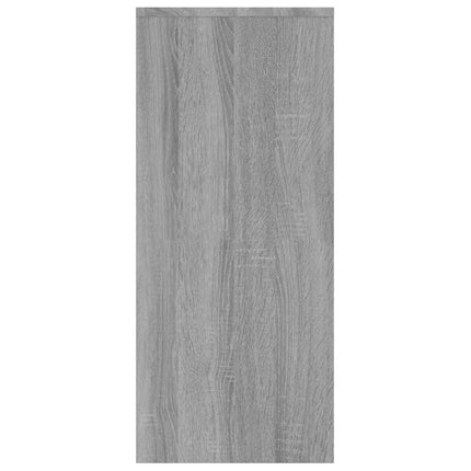 skænk 102x33x75 cm konstrueret træ grå sonoma-eg