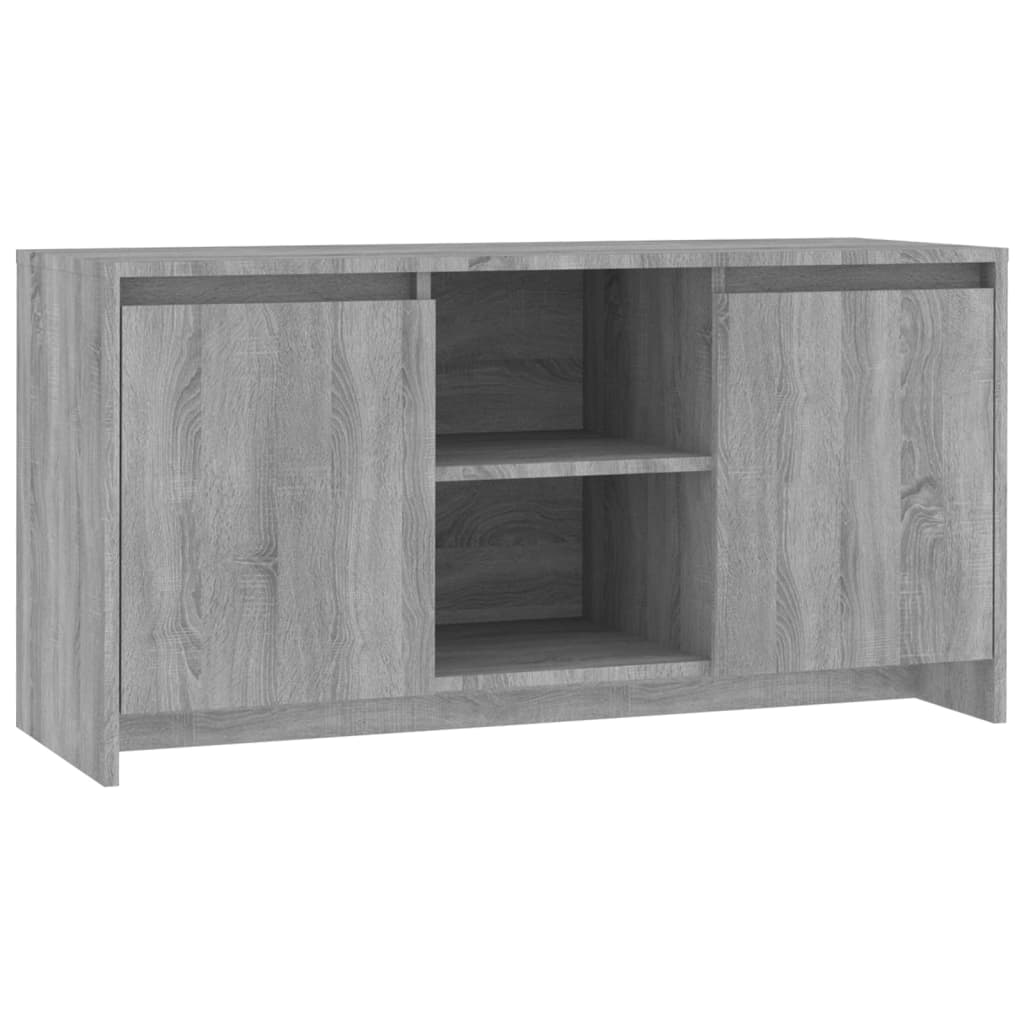 tv-bord 102x37,5x52,5 cm konstrueret træ grå sonoma-eg