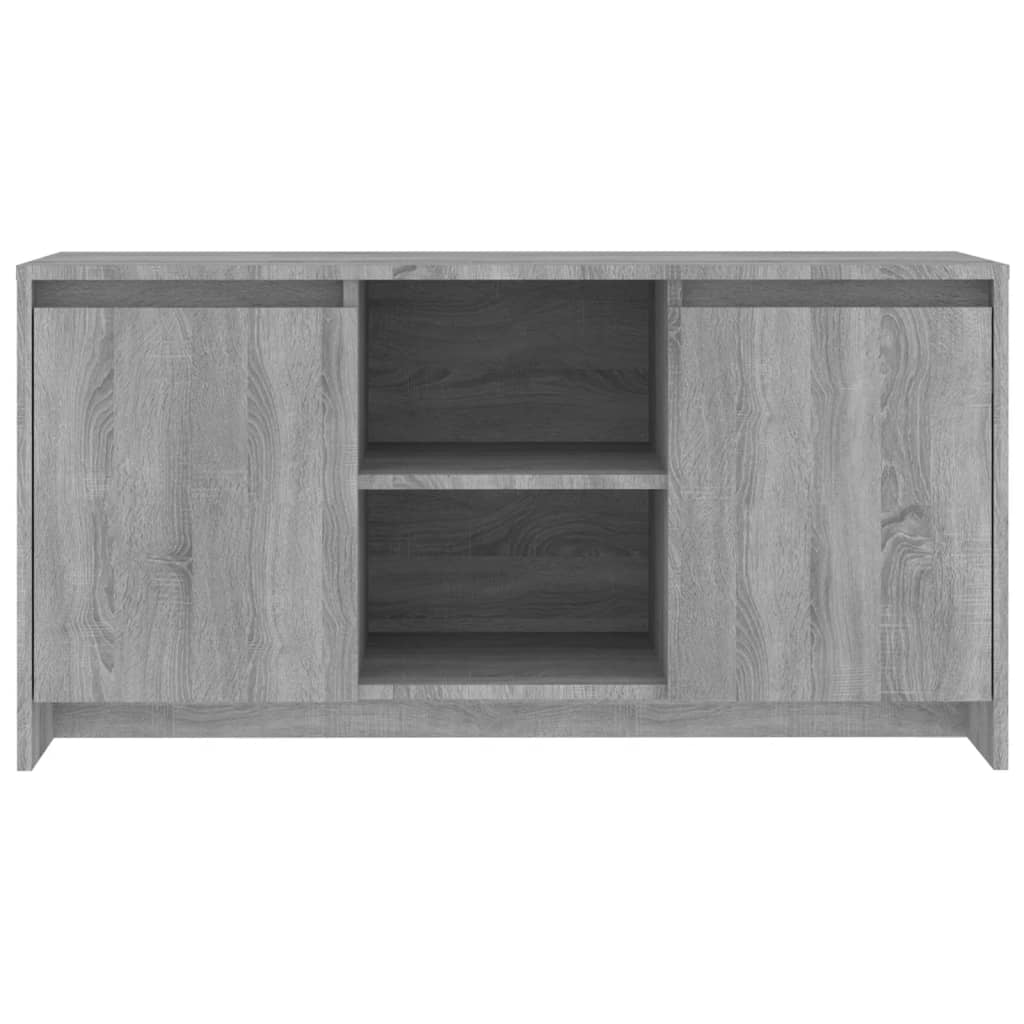 tv-bord 102x37,5x52,5 cm konstrueret træ grå sonoma-eg