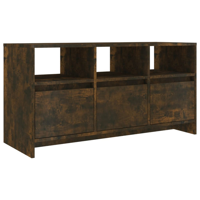 tv-bord 102x37,5x52,5 cm konstrueret træ røget egetræsfarve
