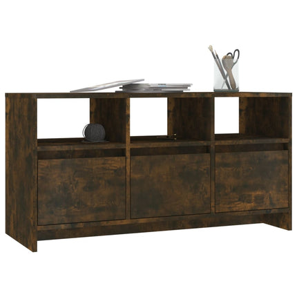 tv-bord 102x37,5x52,5 cm konstrueret træ røget egetræsfarve